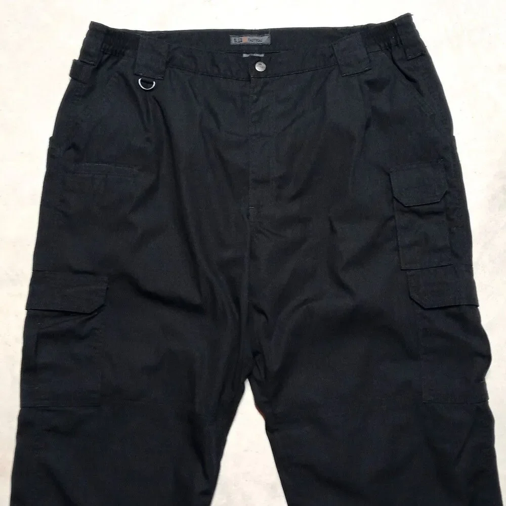 5.11 Tactical Taclite Pro Ripstop Pants Size 42x32 Military Cargo Black Work - Picture 2 of 8